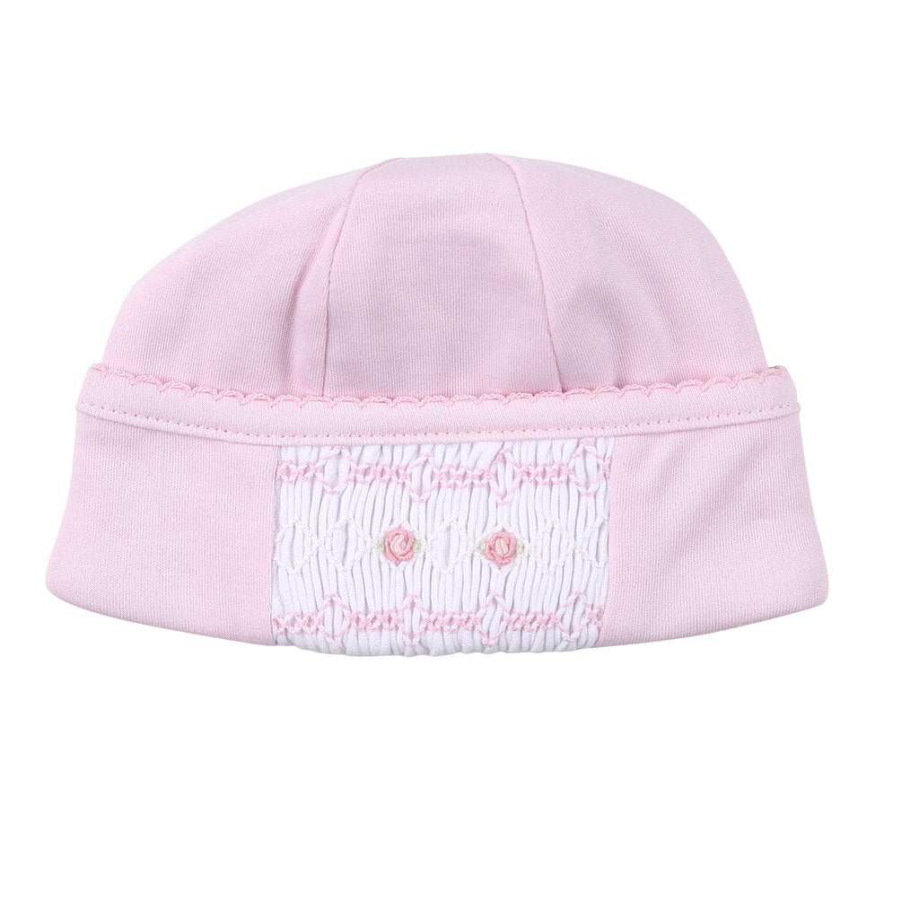 Mandy and Masons Smocked Hat Pink