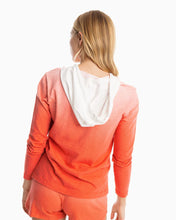 Load image into Gallery viewer, Women&#39;s Paiton Ombre Dip Dye Lounge Hoodie Rogue Red