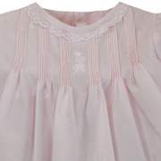 Pink Lace Hand Embroidered Daygown