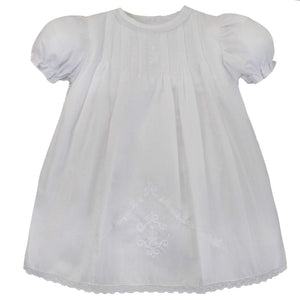 White Lace Hand Embroidered Daygown