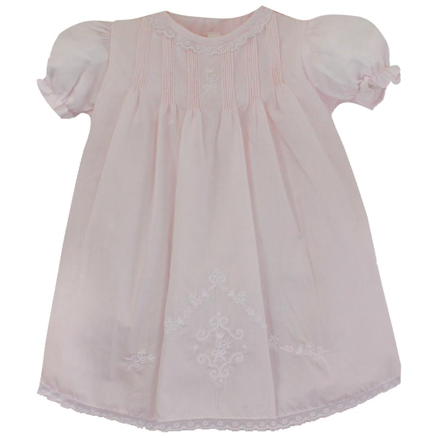 Pink Lace Hand Embroidered Daygown