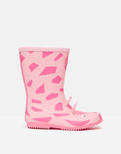 Load image into Gallery viewer, Roll Up Flexible Printed Rain Boots Pink Giraffe