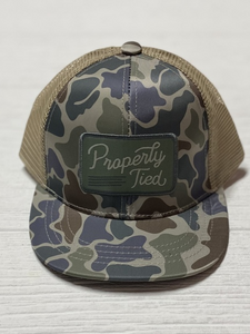 Youth Trucker Hat Vintage Camo