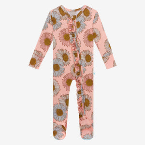 Millie - Footie Ruffled Zippered One Piece