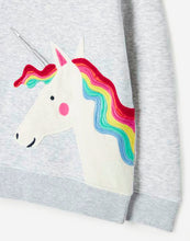 Load image into Gallery viewer, Mackenzie Artwork Sweatshirt Grey Horse