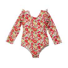 Load image into Gallery viewer, Red Betsy Floral Rashguard
