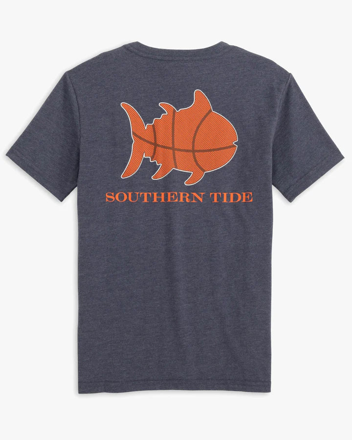 Heather Basketball Skipjack T-Shirt True Navy